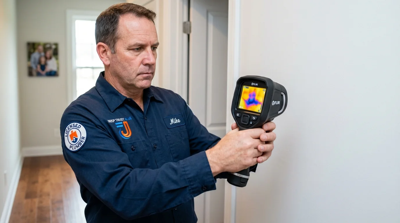 Thermal imaging leak detection by Johns Plumbing LLC in Paynesville